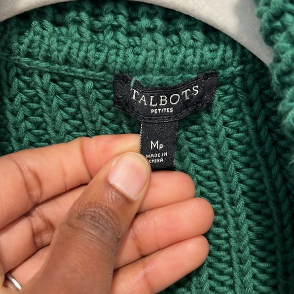 Talbots Green Sweater - Picture 2 of 3